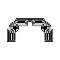 Geometric Archway,Minimalist , Modern Emblem, Outline vector