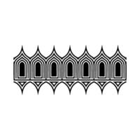 Geometric Arch Motif, Minimalist , Architectural Detail vector