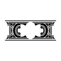 Art Deco Ornament Border,Geometric , Vintage Style, Decorative vector