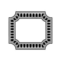 Art Deco Frame, Elegant Border, Vintage , Minimalist Composition, Ornament vector