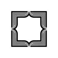 Geometric Deco Frame,Minimalist , Elegant Border, alternate version 35 vector