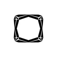 Geometric Hexagon Frame, Minimalist , Abstract Shape vector