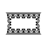 Elegant Antiqued Frame, Classical Ornamentation vector