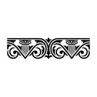 Intricate Baroque Border, Elegant Decorative Element vector