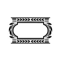 Art Deco Frame, Elegant Border, Vintage , Minimalist Ornamentation, Classical vector