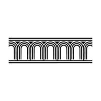 Geometric Archway,Minimalist , Modern Line Art vector