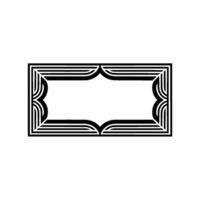 Art Deco Frame,Geometric Elegance, Minimalist, Pattern vector