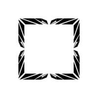 Geometric Fracture, Minimalist Frame, Dark Silhouette vector