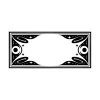 Elegant Deco Frame,Vintage Ornamentation, Minimalist - Geometric vector
