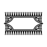 Art Deco Frame, Elegant Border,Vintage , Minimalist Illustration, Ornament vector