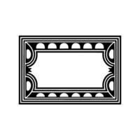 Geometric Deco Frame,Minimalist , Elegant Border, alternate version 38 vector