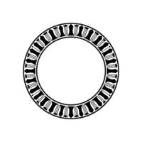 Geometric Circle Frame, Art Deco Style, Minimalist, Stylized vector