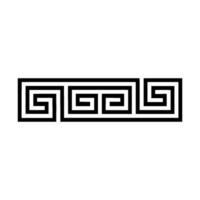 Geometric Greek Key Pattern, Minimalist vector