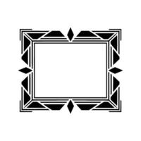 Geometric Deco Frame,Minimalist , Elegant Border, alternate version 39 vector