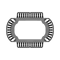 Art Deco Frame, Geometric Ornamentation, Vintage - Minimalist vector