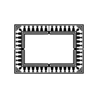 Art Deco Frame,Geometric Ornamentation, Vintage, Linear vector