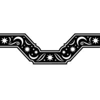 Gothic Starburst Border, Vintage Ornamentation vector