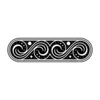 Ornate Swirl Border, Vintage Element vector
