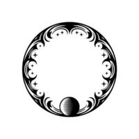 Tribal Circle, Celestial Orb - Minimalist vector