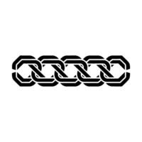 Interlocking Chain Abstract Connection Continuity vector