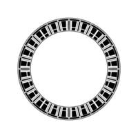 Geometric Portal Stylized Circular Motif, Minimalist vector