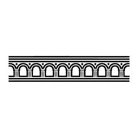 Geometric Deco Border,Stylized Ornamentation - Linear vector