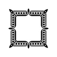 Art Deco Frame, Geometric Ornamentation, Vintage - Composition vector
