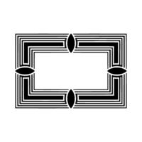 Geometric Deco Frame,Minimalist , Elegant Border, alternate version 43 vector