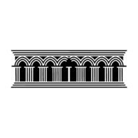 Art Deco Column Border,Geometric , Minimalist Style vector