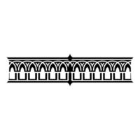 Art Deco Ornament Border, Geometric - Decorative vector