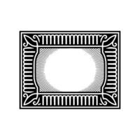 Art Deco Frame,Elegant Border, Vintage , Minimalist Composition, Retro vector