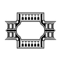 Art Deco Frame,Geometric Ornament, Vintage, Stylized vector