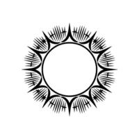 Geometric Sunburst,Tribal Motif, Minimalist vector