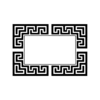 Geometric Greek Key Border, Minimalist - Pattern vector