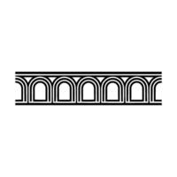 Art Deco Archway Border, Minimalist - Geometric vector