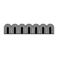 Minimalist Archway, Geometric , Modern Line Art vector