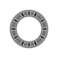 Geometric Circle, Linear Pattern, Minimalist vector