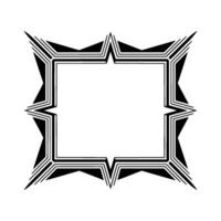 Geometric Black Frame, Minimalist , Abstract Border vector
