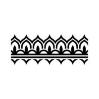 Intricate Black Border, Geometric Ornamentation, Minimalist vector