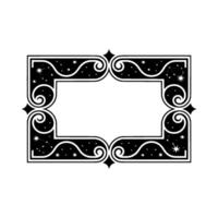 Celestial Frame Vintage Starry Border vector