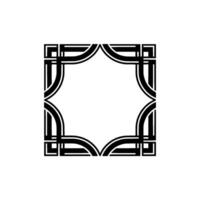 Geometric Deco Frame, Elegant Border, Art Deco - Symmetry vector