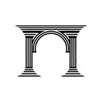 Minimalist Archway, Geometric Elegance vector