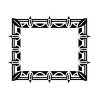 Geometric Deco Frame, Elegant Border, Art Deco, Ornate vector