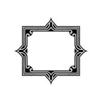 Art Deco Geometric Frame, Elegant Border - Decorative vector