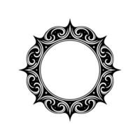 Intricate Black Ornamental Frame, Vintage Elegance, Ornament vector