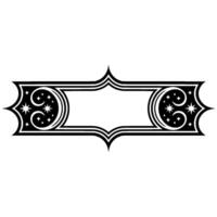 Ornate Starburst Border, Vintage Element - Decorative vector