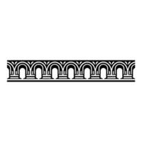 Art Deco Arch Motif, Geometric Border, Elegant - Ornament vector