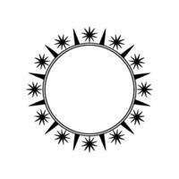 Celestial Frame, Minimalist Starburst vector