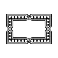 Art Deco Frame, Elegant Border, Geometric, Ornament vector
