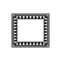 Geometric Frame, Minimalist , Black White Pattern vector